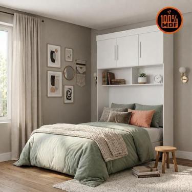 Imagem de Módulo Aéreo Solteiro 3 Portas 100% MDF Áurea - Arbo Design