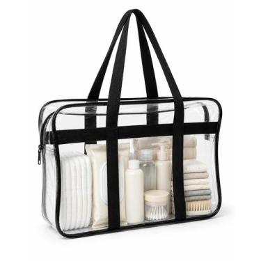 Imagem de Sacola Bolsa Jumbo Multiuso Cristal PVC 0,20mm com reforço EXTRA Alças