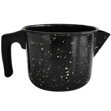 Imagem de Caneca Ágata Esmaltada Granitada 850ml Fervedor Leiteira Com Bico Direcionador E Alça