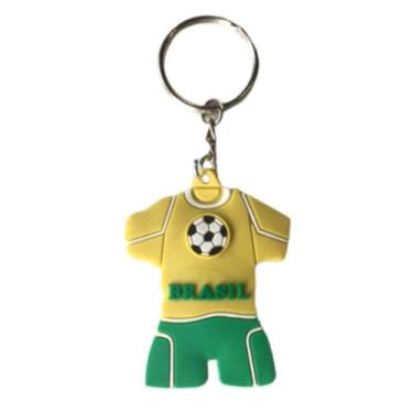 Imagem de Chaveiro Uniforme Brasil Verde Amarelo Copa Do Mundo Torcida - Asp
