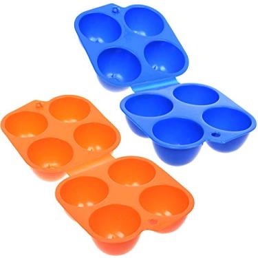 Imagem de Porta-malas portátil AKIRO para 4 ovos Caixa de armazenamento de ovos, recipiente conveniente para cozinha, utensílios de cozinha para caminhadas ao ar livre (2 peças)