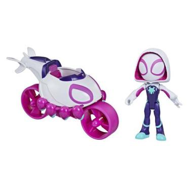Imagem de Boneco Hasbro Homem Aranha Spider Gwen + Veículo F1459