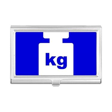 Imagem de Porta-cartões de visita com marcador quadrado azul peso peso