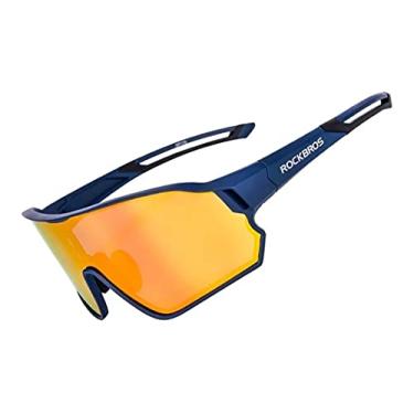 Imagem de Óculos de Ciclismo Rockbros Azul Uv400 Polarizad Clip com Lente Polarizada e Proteção UV400
