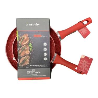 Imagem de Conjunto De 2 Frigideiras Ceramica Red Stone Jomafe