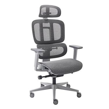Imagem de Cadeira de Escritorio Ergonomica Presidente Giratoria Mesh Office Premium Grafite Elements Sophy