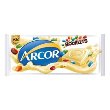 Imagem de Chocolate Arcor Tablete Roclets Branco 80G