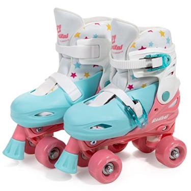 Imagem de Patins 04 Rodas Azul Branco S/Acessórios