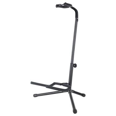 Imagem de Vaveren Suporte de guitarra para ukulele, portátil, antiderrapante, pés de borracha, metal grosso, suporte para violoncelo, ajuste de altura de 22.44'' a