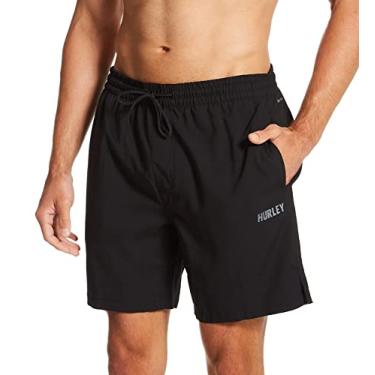 Imagem de Hurley MWS0006850H010S Explore H2O-Dri Trek II Shorts 44,5 cm Preto SM (cintura de 76,2 a 78,7 cm) Preto P