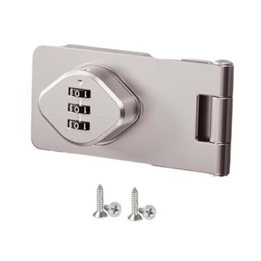 Imagem de Baoblaze Fechadura da porta do armário, gaveta, arquivo, escritório, fechadura doméstica, Prata 3.5 polegadas
