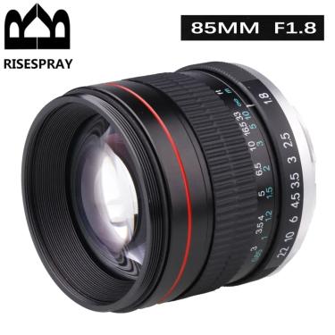 Imagem de Rishespeed-lente de foco manual full frame para canon  nikon d300  d3100  d3200  d850  d810  d800