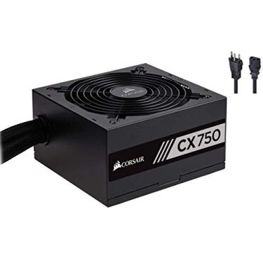 Imagem de Fonte Corsair 750W 80 Plus Bronze Cx750 - Cp-9020123-Br, PRETO