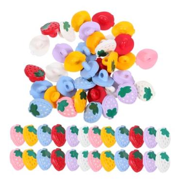 Imagem de DIYEAH 60 Unidades botões de bebê Botões de resina Botões para roupas botões de costura decorativos botões de roupas de frutas decorar decoração vintage de costura para artesanato