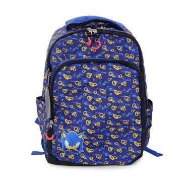 Imagem de Mochila Escolar Infantil Luxcel Sonic Azul - 7014-Masculino