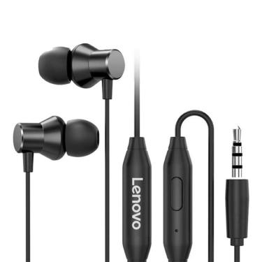 Imagem de Fone de Ouvido 3.5mm Lenovo com Fio HF130 - Preto