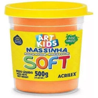 Imagem de Massa Modelar Acrilex Soft Laranja