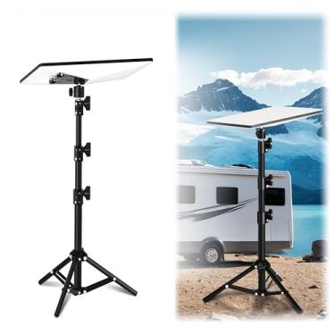 Imagem de Mini suporte Starlink – suporte de tripé de viagem, kit de montagem de ajuste de altura de 3 níveis com adaptador de tubo, suporte de vara de inclinação de 360° para acampamento ao ar livre, trailer