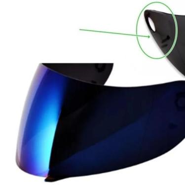 Imagem de Viseira Capacete Vaz V-10/V-100 Com Botão Iridium Polivisor