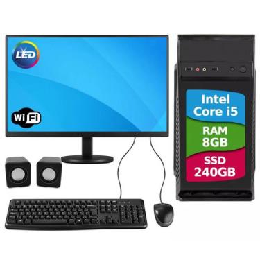 Imagem de Computador Cpu Intel Core I5 Memória Ram 8gb Ssd 240gb Completo Teclad