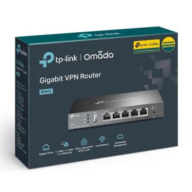 Imagem de Roteador Load Balance Vpn Gigabit TP-Link SafeStream TL-ER605