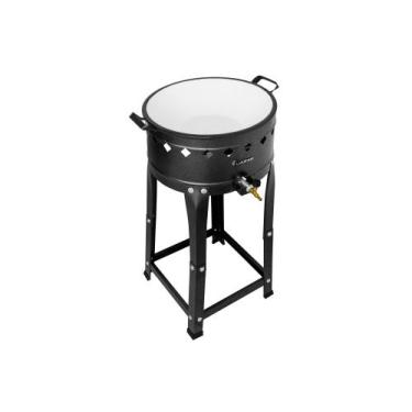 Imagem de Fritador Fogão Pasteleiro A Gás Com Tacho Para Pastel - LUDINOX