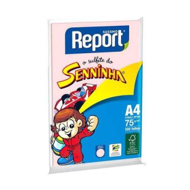 Imagem de Papel Sulfite A4 Report Seninha 75g Rs C/100fls 73 - Suzano Papel