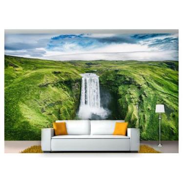 Imagem de Papel De Parede Cachoeira Natureza Mata 3D Nch190 - Você Decora