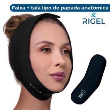 Imagem de Kit Faixa E Tala Lipo De Papada Mentoplastia Lifting Rigel, Único, Pre