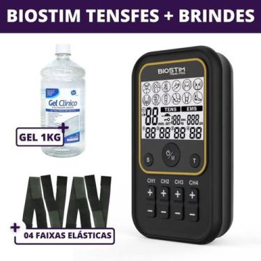 Imagem de Biostim Tens/Fes Bioset - Eletroestimulador Portátil 4 Canais