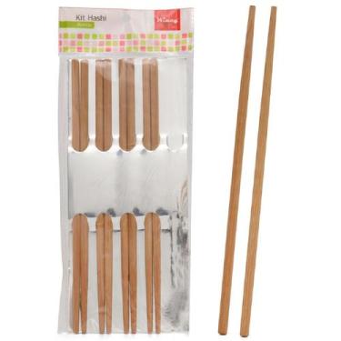 Imagem de Kit 50 Hashi em Bambu Comida Japonesa Restaurante Oriental - Riodeouro