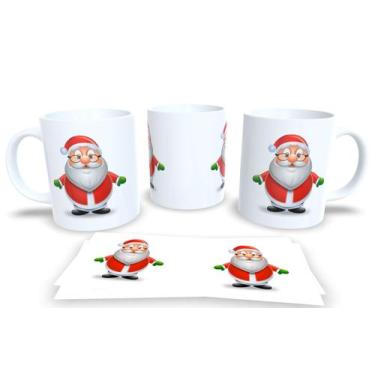 Imagem de Canecas de Porcelana Personalizadas Papai Noel - Estampa Sublimada, Mo