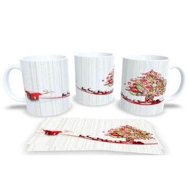 Imagem de Canecas de Porcelana Personalizadas Arvore de Natal - Estampa Sublimad