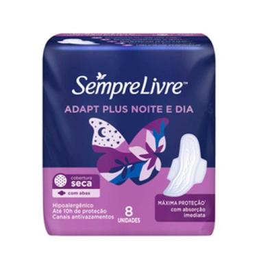 Imagem de Absorvente higienico sempre livre noite dia c/ abas 8un