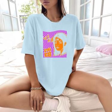 Imagem de Camisa Camiseta Feminina Estampada Psicologia Trip 100% Algodão Fio 30
