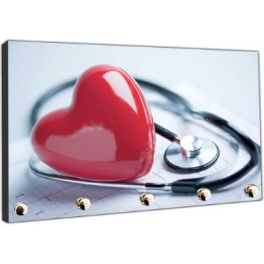 Imagem de Porta Chaves Medicina Consultórios Médicos Salas Organizador Chaveiro 