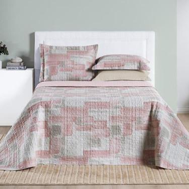 Imagem de Cobre Leito King Dupla Face Coton Algodão 200F Estampado - Nathalia En