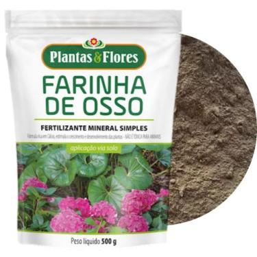 Imagem de Adubo Plantas & Flores Farinha de Osso 500 gr Bonigo
