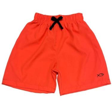 Imagem de Bermuda de Menino Infantil masculina Liso short masculino tactel com L
