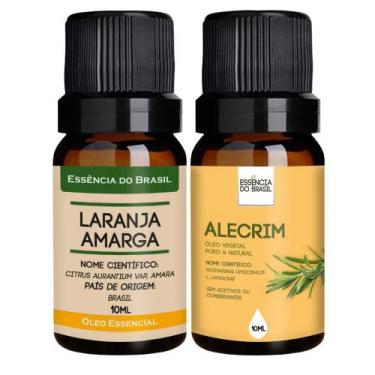 Imagem de Kit Óleo Essencial Laranja Amarga + Vegetal de Alecrim 10ml - Essência