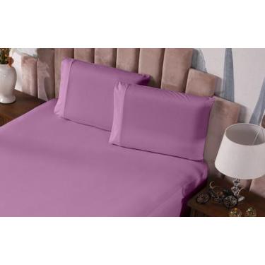 Imagem de Fronha Prática Malha Gel Lisa com Vira 2 Peças Rosa - Ametista Decoraç