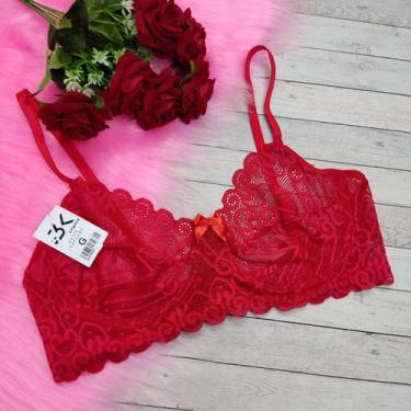 Imagem de Kit 10 sutian sutiã de renda com aro de metal sem bojo (kit 5 kaylane)