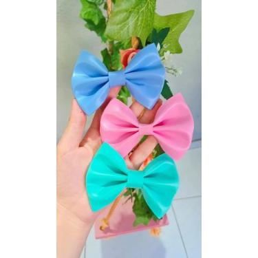Imagem de Kit laços de cabelo candy colors lonita grande - FADA MADRINHA LACEIRA