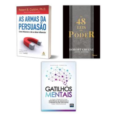 Imagem de Kit Livros, As 48 Leis Do Poder,  Robert Greene + Gatilhos Mentais, Gu