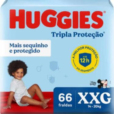 Imagem de Fralda Descartável  Huggies Tripla Proteção Hiper - Tamanho XXG- Com 6