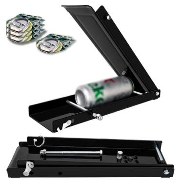 Imagem de JOHAHTANG Triturador de latas de pé para reciclagem, triturador de latas de piso resistente para refrigerante, água com gás, latas de cerveja, trituradores de latas de alumínio, fácil armaze