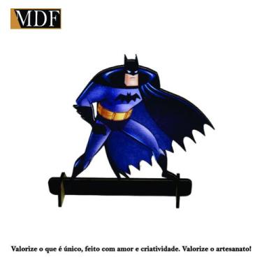 Imagem de Totem de Mesa Personagem 3 Homem Morcego 20cm Displays Aniversário Mdf