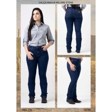 Imagem de Calça Jeans Nelore Country Feminina Mahua , 46, Stone