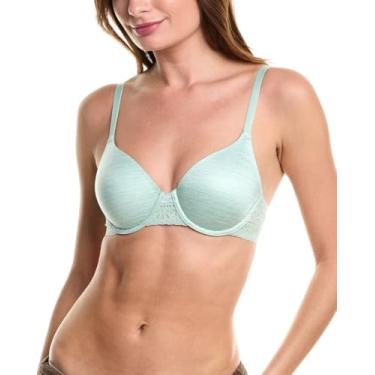 Imagem de b.tempt'd Sutiã feminino Future Foundation com contorno de renda, Verde-silte mesclado, 32DD