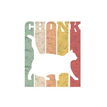 Imagem de Chonk Cat Notebook: Chonk Scale Cat Meme Memes Retro / 6x9 inches / 120 dotted Sites